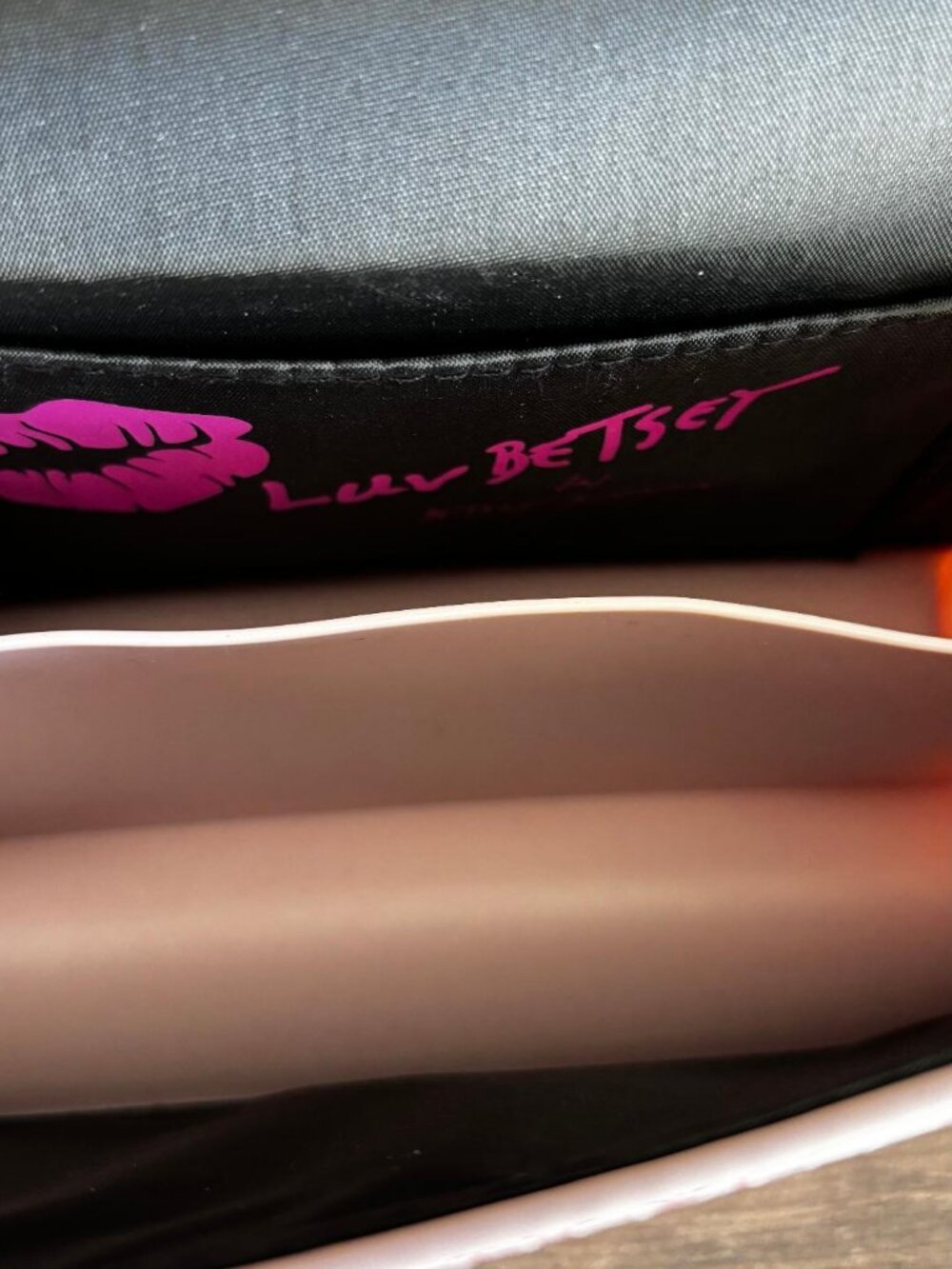 “Luv Betsey” Betsey Johnson Cherry Gingham Satchel Crossbody Handbag w/Cherries - Picture 8 of 8